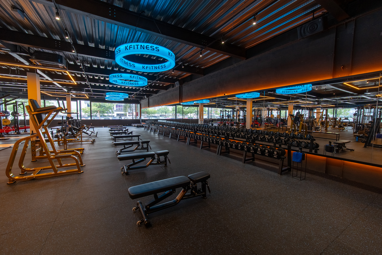 KFITNESS Subang gym interior
