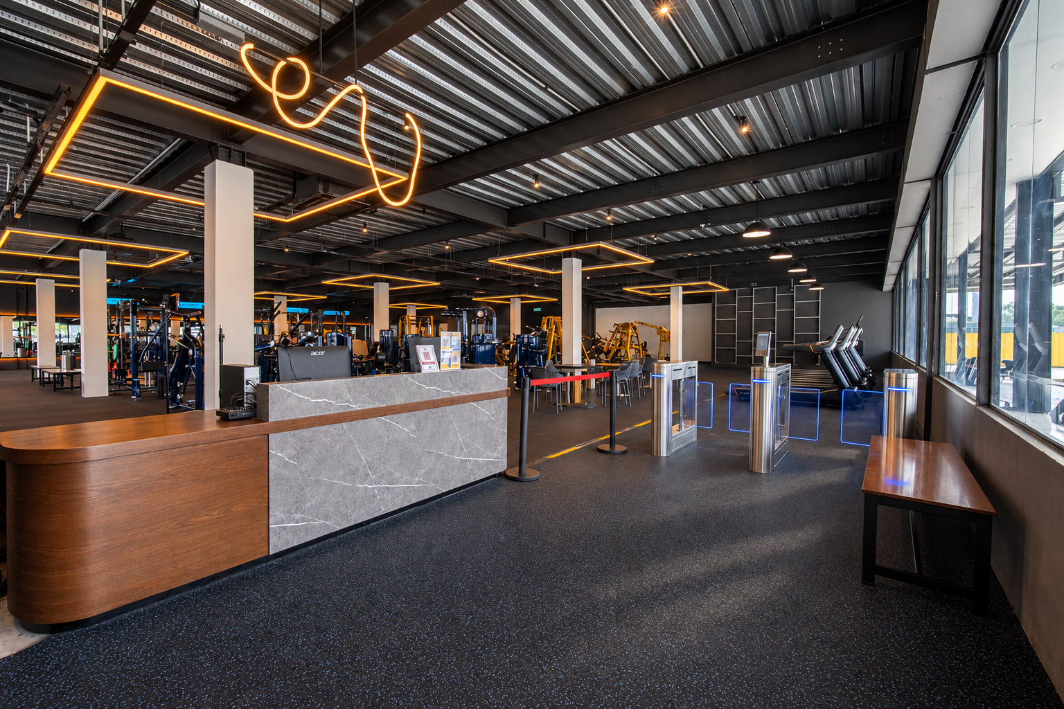 KFITNESS Subang gym interior